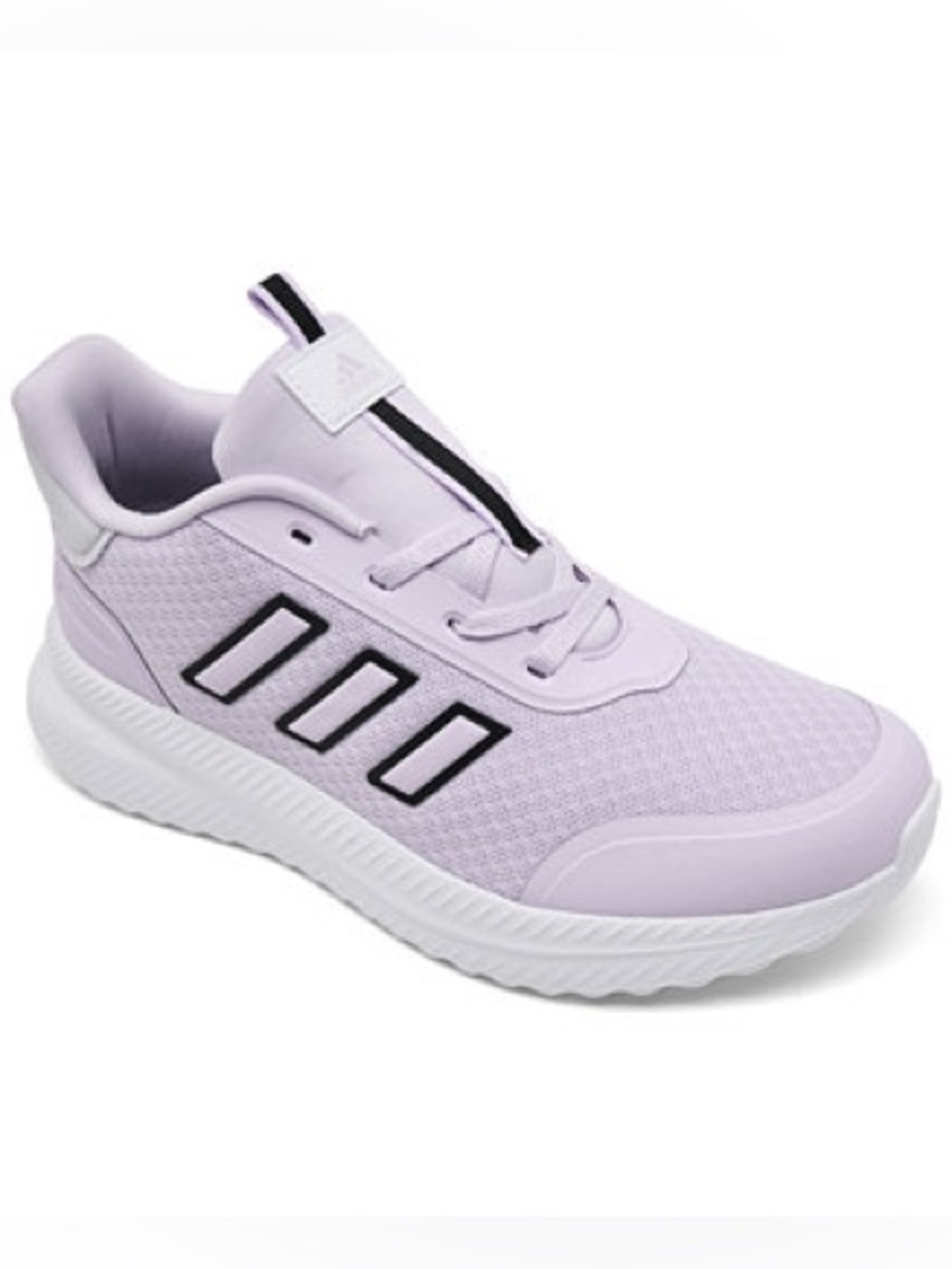 adidas Girls’ X_PLR Path Lavender Purple Mesh Sneaker with Black Stripes
